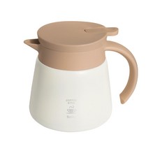 세이타 핸드드립 서버포트 보온주전자 600/800ml 윤스테이 커피서버, 600ml, 아이보리