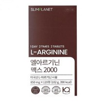 엠에스바이오텍 슬림플래닛 엘아르기닌 맥스 2000 850mg x 120정, one option, one option