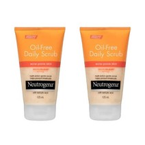 뉴트로지나 오일프리 지성피부 워시 데일리 스크럽 125ml 2팩 Neutrogena Oil-Free Acne Wash Daily Scrub 125ml