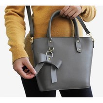 데일리 여성 리본 버킷 크로스 숄더백(4컬러) 예쁜 복조리 후반 대학생