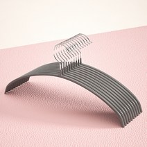 어깨뿔방지 논슬립 코팅 니트 상의 옷걸이 20P, 그레이 20P