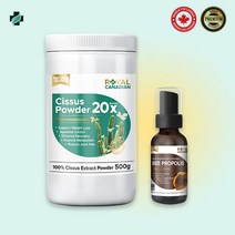 시서스 파우더 가루 캡슐 100배 로얄캐네디언 캐나다, 500g+비프로폴리스 30mL