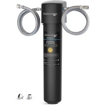Waterdrop 15UA 언더 싱크 정수 필터 시스템 2년 용량 NSF/ANSI 42 인증 납 염소 나쁜 맛 및 냄새 감소 주방 수도꼭지에 직접 연결되는 카운터 워터, 블랙 베이직