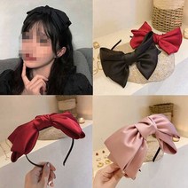 MAM014445소공녀 스타일 왕리본 머리띠 헤어밴드