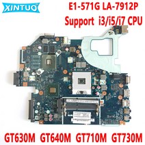 에이서 아스파이어 E1-531G V3-571 V3-571G 노트북 마더 보드용 E1-571G LA-7912P GT630M GT640M GT710M GT730M HM77 DDR3, GT730M HM77 4GB, 04 GT730M HM77 4GB