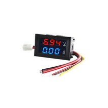 DC 100V 10A 전압계 전류계 파란색 빨간색 LED 앰프 듀얼 디지털 게이지, 02 RED-BLUE