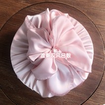 와이트패키지 포장보자기 이바지 색동리본예단함 노리개 추석 고급포장, 핑크 70x70 천