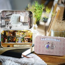 DIY 3D 돌 하우스 수제 재미 있은 상자 극장 미니어처 귀여운 인형 집 조립 어린이 선물 완구, 05 In A Happy Corner