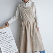 린넨 모던 앞치마 에이프런 3style, 모던앞치마 A / 민트