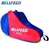 스케이트 인라인 가방 스케이트 인라인 스케이트 가방 성인 인라인스케이트 슈즈 두꺼운 숄더 수납 백팩, 빨간색과파란색두꺼운(성인)