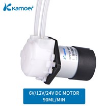 1마력모터 수중펌프 양수기Kamoer-미니 KPP 워터 펌프 6V/12V/24V DC 모터 연동 도징 실리콘 튜브 포함, 04 12V L type_06 S08