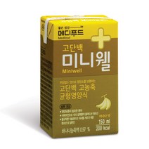 균형잡힌 영양운동식단음료 메디푸드 미니웰 바나나, 단품, 단품