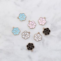 1개) 카멜리아 까멜리아 메탈 팬던트 참 -4color