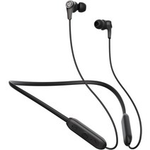 JBuds 밴드 무선 이어버드 넥밴드 헤드셋 - 블랙 - IP66 방수 - 블루투스 5 연결 - 전화 통화용 내장 마이, 한개옵션0