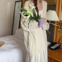 (코디세트)루즈핏 가디건+셔링 롱원피스 세트 A37769E