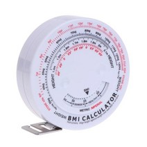 줄자 바디 다이어트 체중 감소 테이프 측정 및 계산기 BMI 체질량 지수 도구 테이프 150cm, 1.1Pack - 1.5m