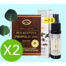 호주산 유칼립투스 프로폴리스 3000 365 캡슐 PROPOLIS 비프로폴리스, 2개