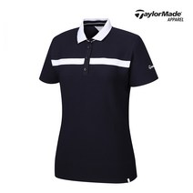 [테일러메이드]여성 카라 라인 배색 반팔 티셔츠 TWTYJ6955-915