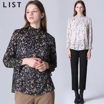 [리스트] 타이넥 플라워 프린트 블라우스