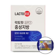 락토핏 솔루션 중성지방 박서준 유산균 + 청소박사, 1박스