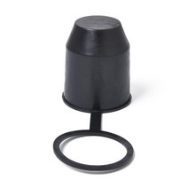 견인볼 범용 50mm 자동 견인 바 볼 커버 액세서리 블랙 캡 견인 히치 캐러밴 트레일러 볼 보호 단순 내구성 디자인, 1pc 블랙