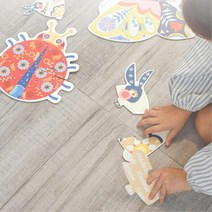 2세 유아용 알록달록 고급 동물퍼즐 놀이교구 5세 6세 모양퍼즐 4세 7세