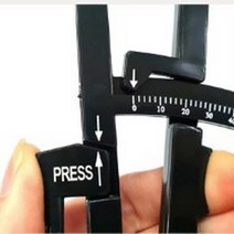 체지방 지방 피부 두께 측정기 뱃살 팔뚝살 비만 측정 캘리퍼스 집게 게이지 블랙