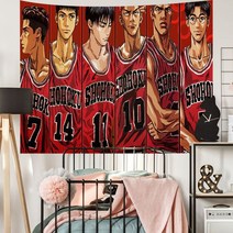 더 퍼스트 굿즈 슬램덩크 명장면 강백호 농구 플랜카드 인테리어 벽보 방꾸미기, 03, 높이 180x230 폭cm【가방+별등