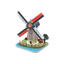 +[복스마켓]+_3D입체퍼즐 네덜란드 풍차 유명건축물 모형 만들기 수업 선물 조립 어린이 초등학생+[BOKS_MARKET]+