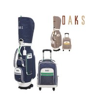 닥스골프 2023신상 DKCB-028L / DKTCB-028L 여성 바퀴형 골프백세트 (2종), 베이지