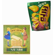 오리온 무뚝뚝 고구마칩 +노브랜드 녹차크레페, 1개