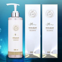 하얀눈꽃샴푸 500ml 하얀눈꽃가루 함유 푸석한모발 굵어지는 탈모관리, 2개
