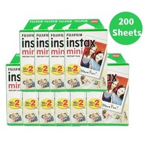 10-200매 fujifilm instax mini 11 9 필름 fuji 즉석 폴라로이드 사진 카메라 미니 11 9 8 7s 90용 3인치 흰색 가장자리 필름, 200매