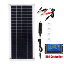 가정용태양광발전설치비용 300w 패널 키트 완전한 12v usb 10-60a 컨트롤러, 50a 컨트롤러 포함