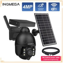 INQMEGA 400만화소 와이파이 태양 카메라 비디오 감시 무선 보안 레코더 분리형 CCTV 캠, 01.CN_02.4MP 카메라 add 128G