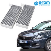 이롬필터 CUK26014-2 프리미엄 활성탄 에어컨필터, 1set, 푸조 2세대 308 1.5 BlueHDi (18년~)