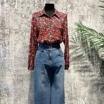 시슬리 레오파드 셔츠블라우스 SAWS39061 RD