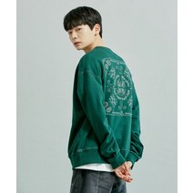 FRIZMWORKS NEEDLEWORK 스티치 SWEAT셔츠 _ DARK 그린