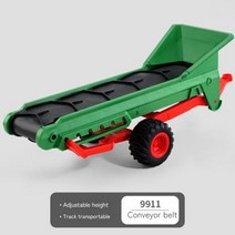 24ghz Rc 트랙터 트레일러 Led 헤드 라이트 농장 장난감 세트 124 원격 제어 자동차 트럭 모의 어린이 소년 선물, G7+CN