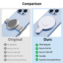 폰 안드로이드용 마그네틱 링 클램프 홀더 맥세이프 어댑터 마운트 OM 6 5 4 SE 짐벌 안정기