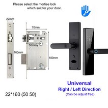 현관도어락 지문인식도어락 디지털도어락 AISUO M4 블루투스 TT LOCK 지문 자기 카드 비밀번호 키 원격 잠, 04 160