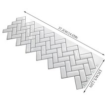 인테리어소품 비닐 자동 접착 Kitcheh Backsplash 3D 타일 방수 벽 스티커 욕실 장식 껍질 스틱 화이트 세라믹 PVC, [01] 1 Piece, [03] DJ023 (30.5x30.5cm)