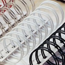 [ILLU]카피어랜드 와이어링 14.3mm (3대1) 100입 화이트제본 용스프 용링 와이어 기링 제본 블랙 스프_hAeEA, 선택h_와인