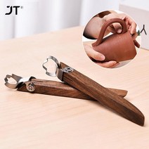 도자기굽기 물레 흙 재료 점토 DIY 조각 스크레이퍼 도자기 컵 손잡이 모양 도구 세라믹 차 물 컵기구 수, 한개옵션0