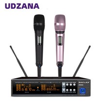 무선마이크 노래 강의 좋은 음질 음향UDZANA-M9000 가라오케 무대 공연 홈 KTV EW135G4 UHF 전문 무선 듀얼, 10 Black Purple