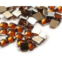 스퀘어컷팅 아크릴큐빅 토파즈 (6mm) 30개 단면, 수량, 색상