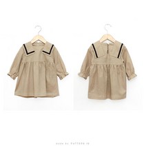 [아씨원단] DIY옷패턴]75-471 P874 - Dress(아동 원피스)반팔제작가능 Z1 패턴