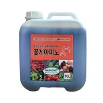 꽃게아미노 유기농 아미노산제 10L 다량아미노산 영양제 액비 C, 1개