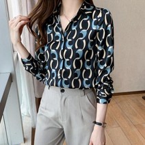 여성 블라우스 직장 긴팔 셔츠
