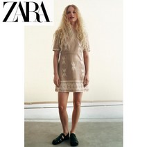 린넨 혼방 ZARA 자라 여성 자수 원피스